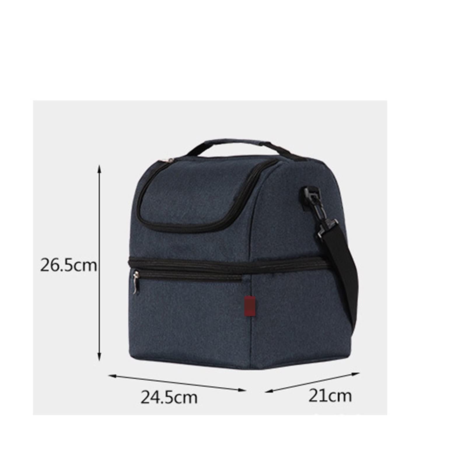 Cooler Mochila Bolsas de Almuerzo Fiambrera térmica para niños Bolsa de Comida Bolsa de Picnic Bolso Cooler Caja de Almuerzo aislada (Negro 1)