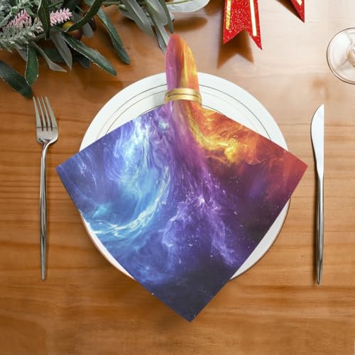 Servilletas de tela Fire and Ice 20 x 20 pulgadas 6 pcs miniatura 4