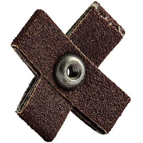 Merit Abrasive Cross Pad, 8 Ply, Aluminum Oxide, 1-1/2