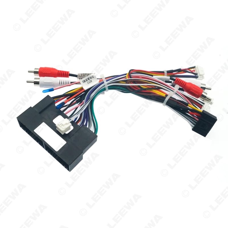 Car for Audio 16PIN DVD Player Power Calbe Adapter with 2 Canbus Boxes for Hyundai IX35 Sonata 8 Santafe Kia K3 Wiring Harness - (Color Name: 2pc CANBUS Box)