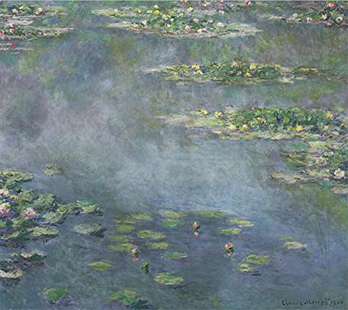 Affiche étang nénuphar Monet impression sur toile déco murale 40x50