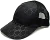 Gucci Hat Nylon 510950 4HD47 1000 HAT BASEBALL NYLON Baseball Cap Black Men Women Unisex Men and Women Parallel Import