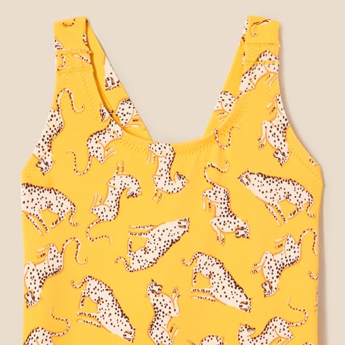 Amazon Essentials Girls and Toddlers' Cross-Back One-Piece Swimsuit4