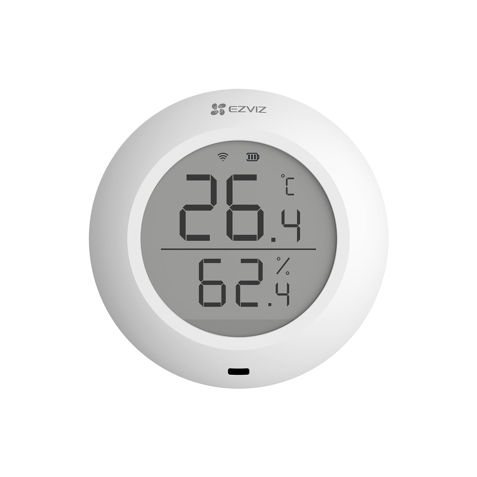 EZVIZ T51C Thermomètre Hygromètre Numérique Intérieur, Moniteur de Température et Humidimètre, Compatible avec la Centrale A3