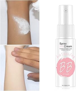 Whitening Spray BB Cream Foundation Base Moisturizing Concealer Makeup Portable, Moisturizing Cream Body Cream Face Cream Whitening Cream, Full Coverage Concealer for Face Body Dark Skin Bleaching