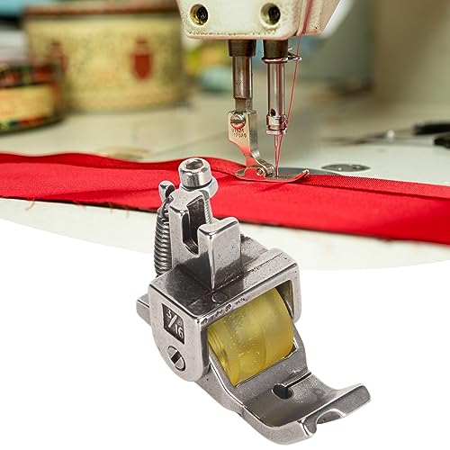 Pie prensatelas con rueda de goma para máquina industrial miniatura 1