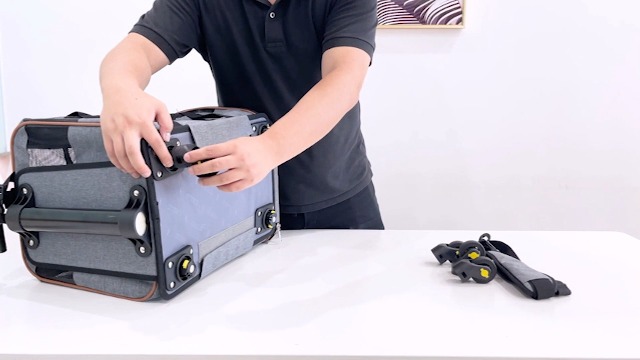 Trasportino Per Cani Con Ruote Lekespring - Borsa Portatile Per Auto E Aereo - Foto 9