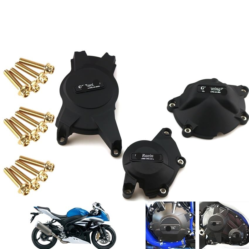 Protector cubierta estator motor motocicleta GSXR1000 2009-2016 K9-L6 negro 2