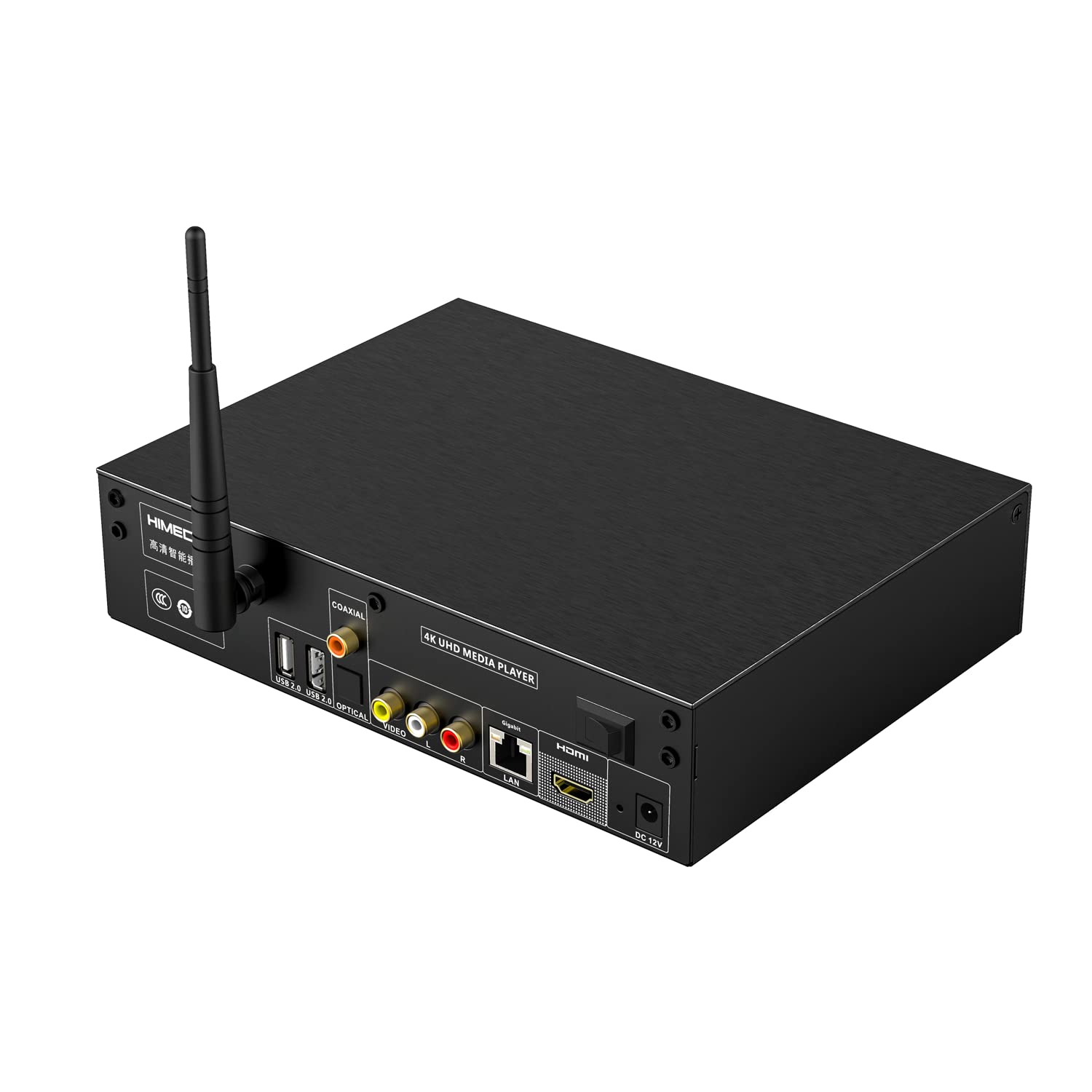 HIMEDIA Q20 4K (Ultra-HD) HDR i 3D Media Player, Android TV Box z kieszenią na dysk twardy 3,5"
