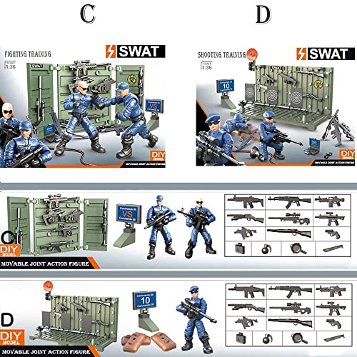 Yeibobo ! Special Forces Mini Military Action Figure With Weapons And Accessories (Lightning Swat Team Xj-9906) #TOP4