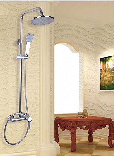 Pluie douche effet spa avec le set de robinet mural rond Gowe