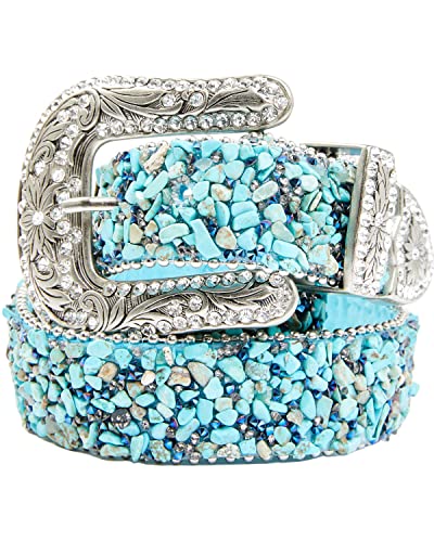 Shyanne Women's Mesh Bling Western Belt - 6515-Tq