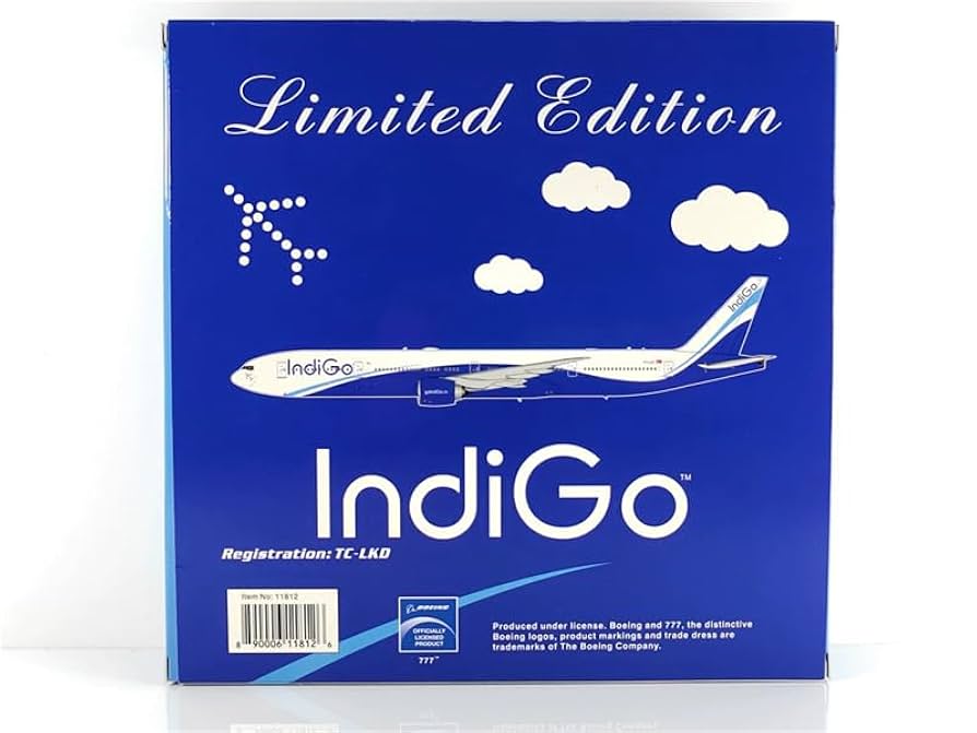 インディゴ 777-300ER TC-LKD 1/400 B777-300ER IndiGo TC-LKD 1:400 - avworld.ca
