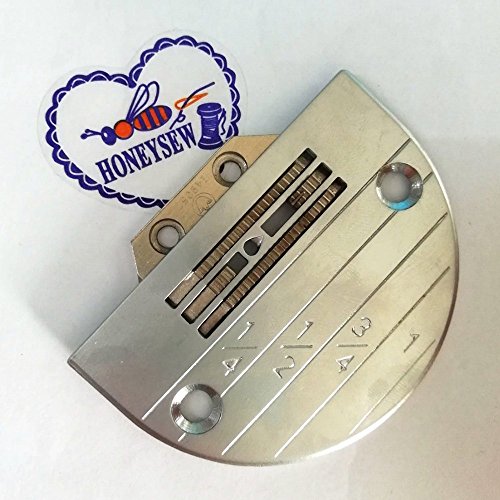 HONEYSEW Feed Dog & Needle Plate Set for Industrial Sewing Machine Juki Brother Singer