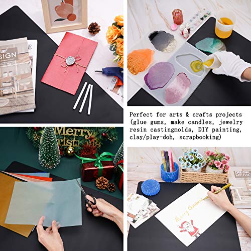 Gartful Extra Large Silicone Sheet for Craft, 31.5" x 23.6" x 0.07", Heat Resistant Countertop Protector, Multipurpose Mat, Black - Thumbnail 5