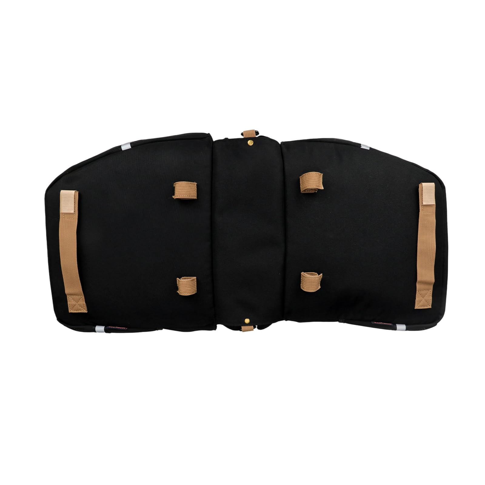TOURBON Nylon Borsa Bici Doppia Grande Borsa Posteriore per Bicicletta con Tracolla Borsa da Sedile per Ciclismo Portapacchi