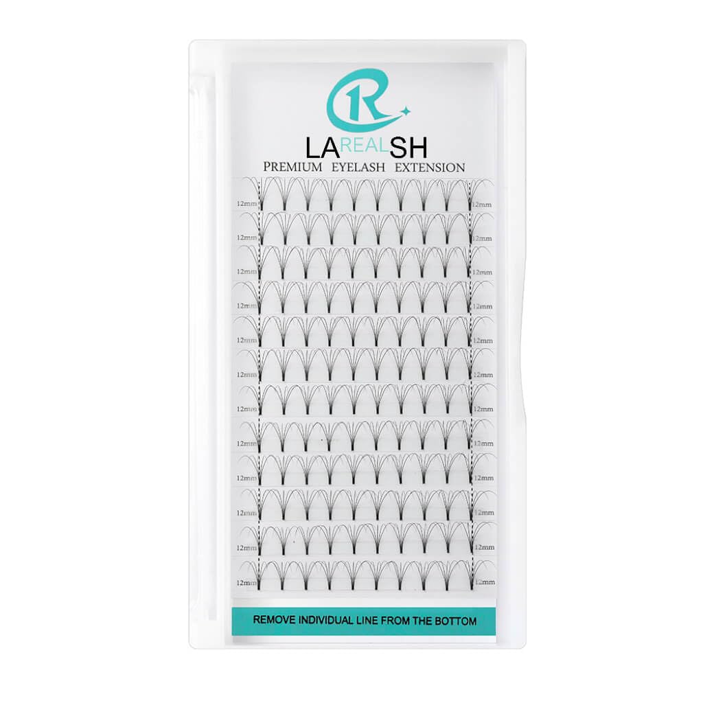 Premade Fans 5D Short Stem Eyelash Extensions - 0 07mm 0 10mm C D Curl Single Mixed Lengths
