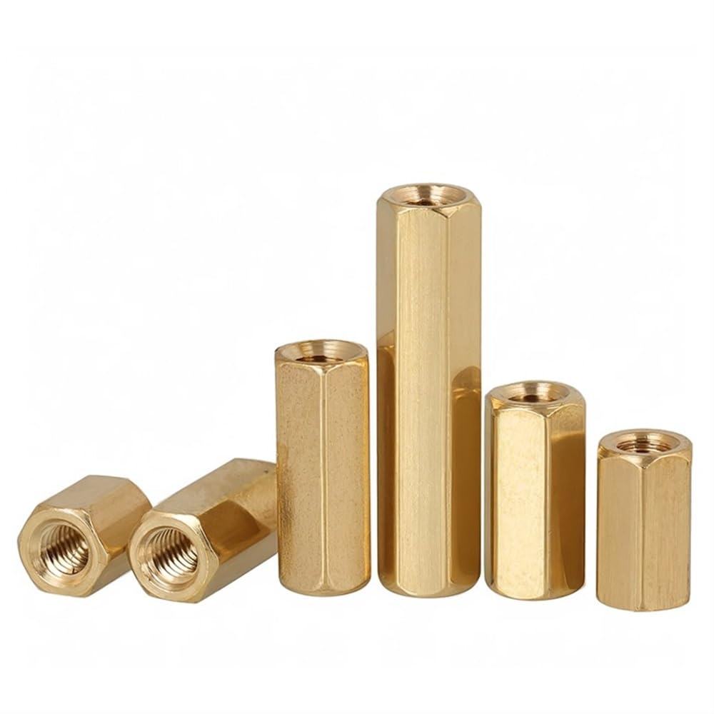 Espaciador hexagonal de latón con rosca hembra, 50 piezas M2 M2.5 M3 Separadores de latón Kit de placa base PCB de 3-35 mm(M2.5x20mm)