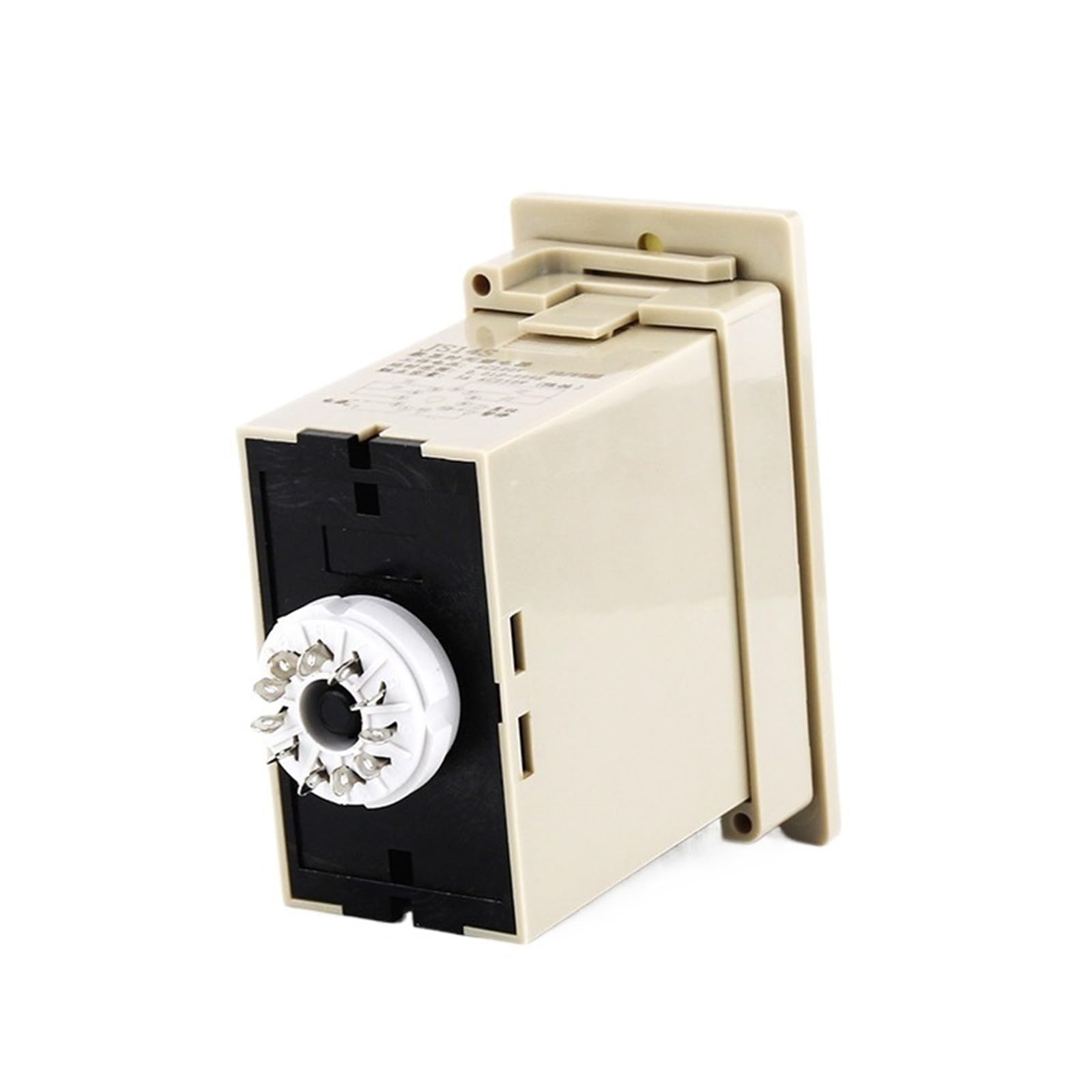 Relé de Tiempo JS14S AC 220V 380V Temporizador de retardo 0,01s-999H Temporizador Digital programable con Base de Enchufe(AC380V)