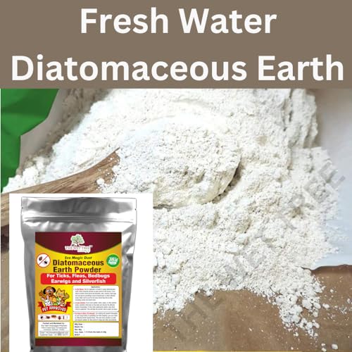 Image of Diatomaceous Earth Powder | 100% Organic Pest Control for Home Garden | Bed Bugs, Cockroach Killer & Ant Repellent for Home | Flea Control for Dogs & Other Pet Animals (1.8)