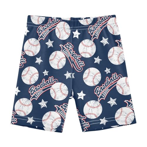 JHKKU Girls Baseball Shorts Cotton Cartwheel Bike Kids Biker Under Dress Dance Short Girl Clothes 8Y