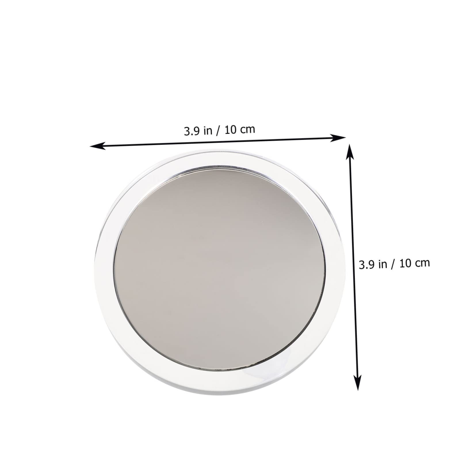 3 espejos de maquillaje con ventosa para baño, espejo de aumento portátil, espejo de aumento de ventosa, espejo de aumento de ventosa, 10 unidades, color para mujer, de plástico LED