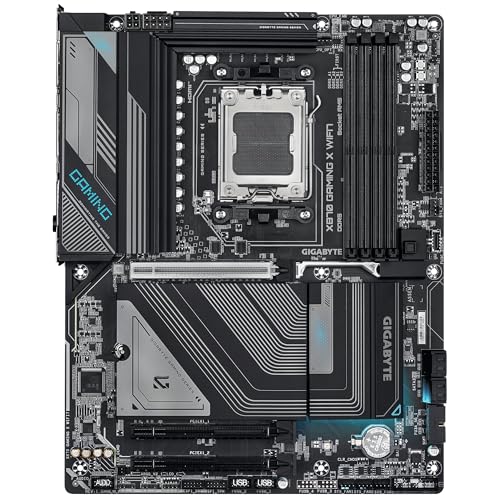 GIGABYTE Scheda Madre X870 GAMING X WIFI7 - Supporta CPU AMD Ryzen 9000, VRM a 16+2+2 fasi, fino a 8000MHz DDR5 (OC), 1xPCIe 5.0, Wi-Fi 7, LAN 2.5GbE, USB 4 - Scheda madre - Immagine 1