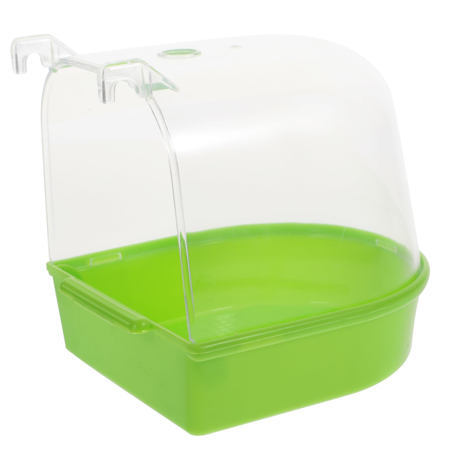 HOLIDYOYO Indoor Parrot Bathing Box Convenient Container for Birds Material Design for Cage Use Fun Shower Box for Parrots and Other Pet Birds