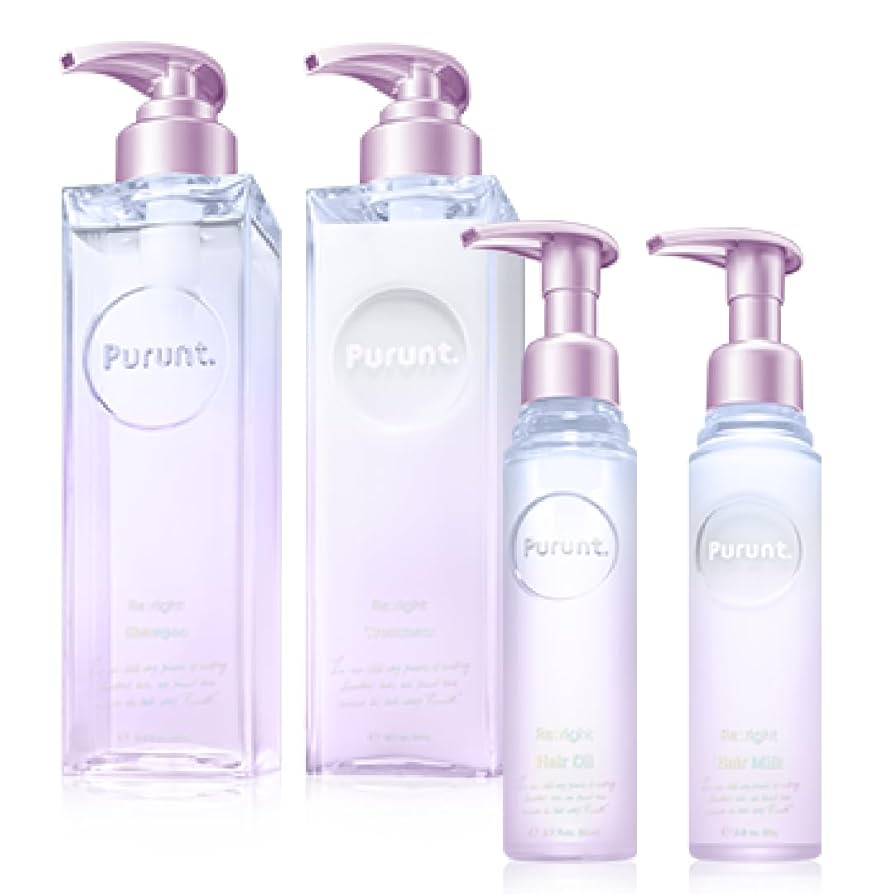 プルント　リライト美容液　ヘアオイル×3個　ヘアミルク×3個の6個セット Purunt. / プルント リライト美容液ヘアオイルの公式商品情報