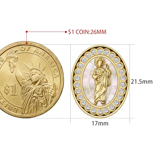 Gemelos para hombre con cristal y acabado dorado miniatura 5