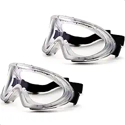 Kit 2 Óculos De Proteção Epi Ampla Visão Incolor Spider