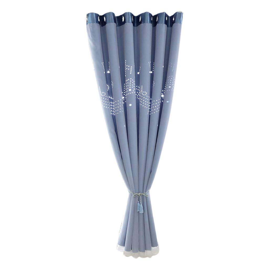 Rideau de porte à œillets tissu lourd bleu pour séparation robuste