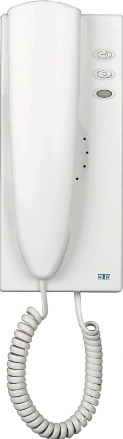 Alpha Communications HT3033W 2-Wire QwikBUS Handset - White; Electret Condenser Microphones; for use with 4-Wire QwikBUS System(s) Add Model HT2DV Adapter to Each Handset