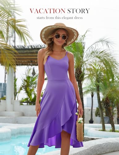 Image of DRESSTELLS Women's Cocktail Dresses, Formal Wedding Guest Graduation Party High Low Dress