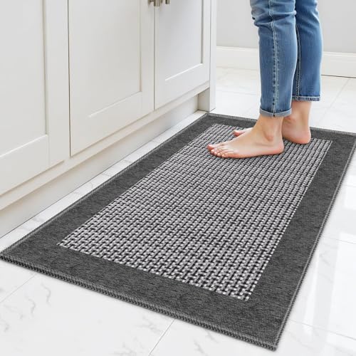 StepRite Kitchen Rugs, Kitchen Mats for Floor, 32'x20' Non-Slip Machine-Washable Kitchen Throw Rug,...