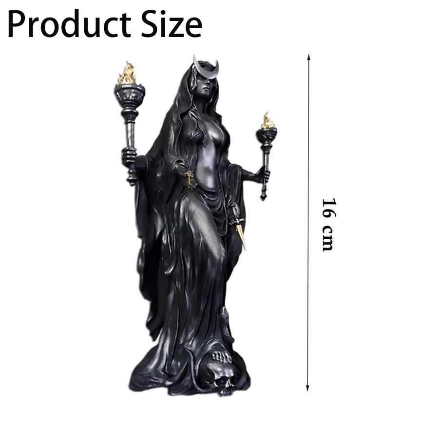 Estatua de Resina de Hekate Diosa Griega Niktipolos miniatura 7