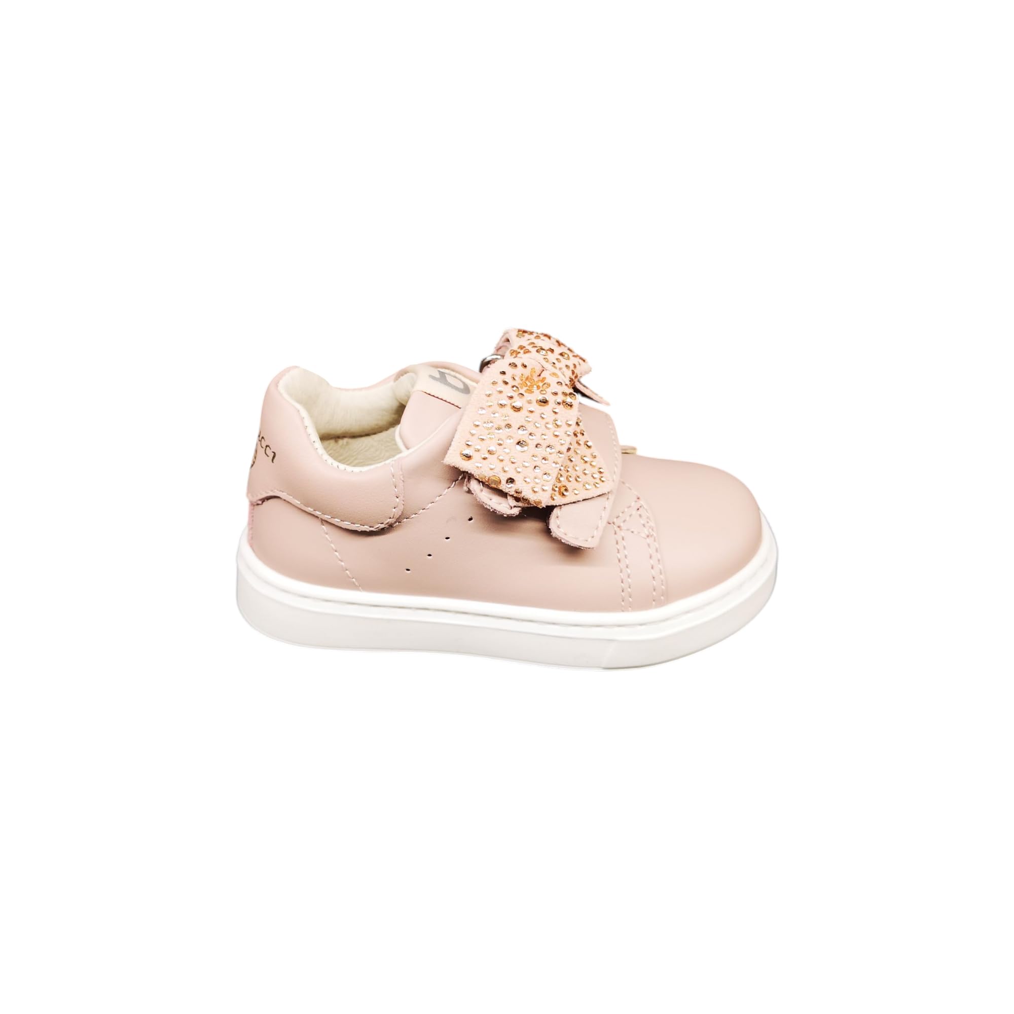 Balducci Primo Passo, Scarpe Sneakers per Bambini con Doppio Strappo, Fiocco Decorativo.Numerazione dal 20 al 26