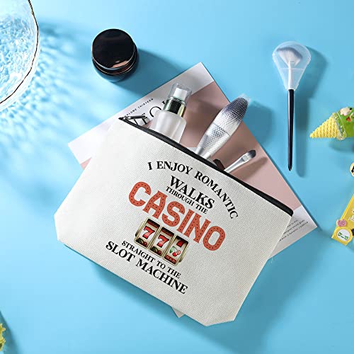 Funny Makeup Bag Casino Gifts Slot Machine Gifts Casino Party Supplies Gift for Women Jackpot Magic Slots Gifts Slot Machine Gambler Lover Gift Ideas for Her I Enjoy Romantic Walks Through The Casino - Thumbnail 6