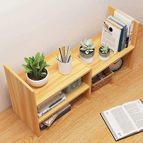 Viby Office Small Bookshelf With Drawer Desktop Storage Simple Table Retractable Rack Bookcase #TOP2
