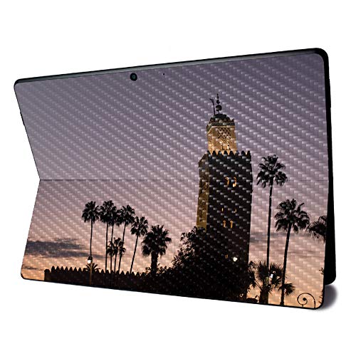 Image of MightySkins Carbon Fiber Skin for Microsoft Surface Pro X - Marrakech | Textured Carbon Fiber Finish | Easy to Apply, Remove, and Change Styles | Made in The USA