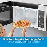 Midea MOR17BSA-SS 1.7 Cu.ft. Over The Range Microwave Oven with Smart Touch Panel, Auto Cooking Menu, 1000 W, 300 CFM Ventilation, in Stainless Steel - Image 5