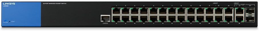 🔥 Crazy Deals Linksys 24 - Port Gigabit Managed Switch with 2 SFP Combo Ports (LGS528) Best Deal Cheap 🛒 Linksys 24 - Port Gigabit Managed Switch with 2 SFP Combo Ports (LGS528)