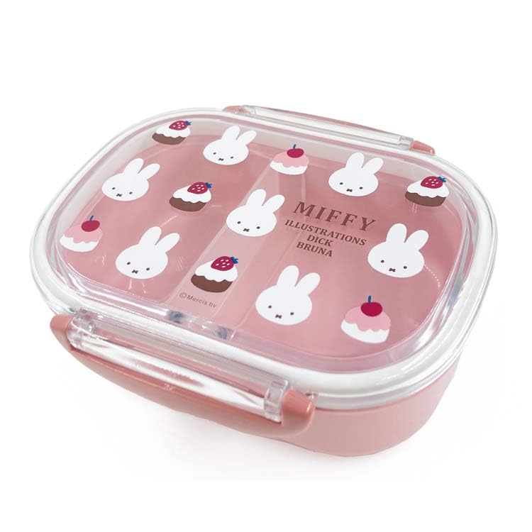 Amazon | スクエア ミッフィー ランチボックス270ml ピンク 054382
