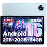 DOOGEE Tab A9+ Android 16 AI Tablet 11 Zoll, Unisoc T7200 Octa-Core 8580mAh Gaming Tablet Android 20GB RAM+64GB ROM(TF 2TB), WiFi5 Tablets PC, 90Hz-1080P, WidevineL1/Face ID/OTG/GPS/Dual Speaker