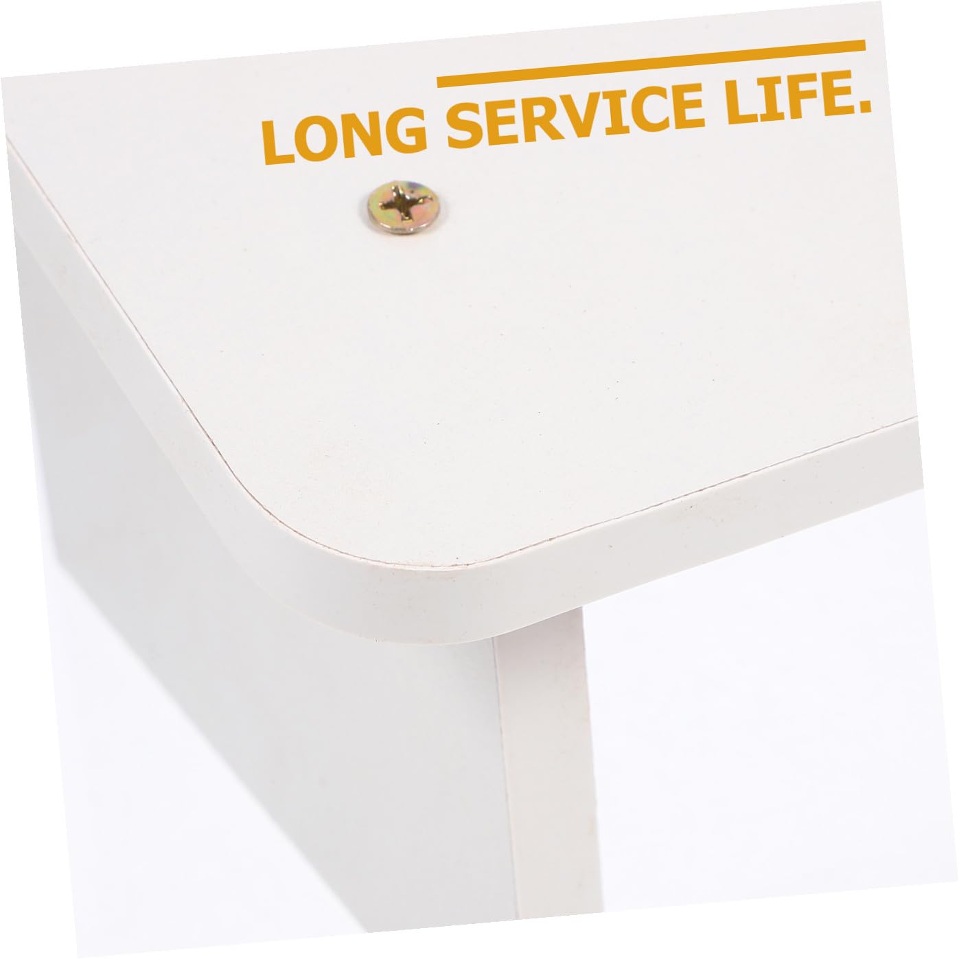 Sgabello Poggiapiedi Ergonomico in Legno Bianco per Ufficio e Casa