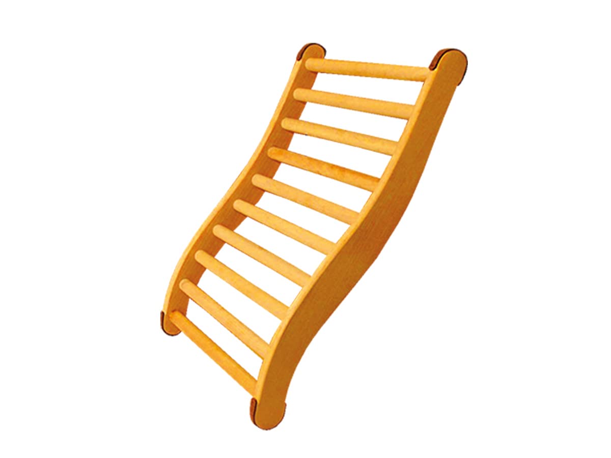 Harvia France Sauna - Dossier Confort Sauna - SN-AC-DOSS - Support pour Dos en Bois Ergonomique pour Sauna à Vapeur - 38 x 62 x 7 cm