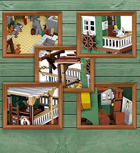 General Jim's Realistically Detailed Fisherman Harbortown Series Modular Buildings 3452 Piece Three Level Lighthouse Construction Suite Building Blocks Toy Bricks Set For Adults And Teens #TOP3