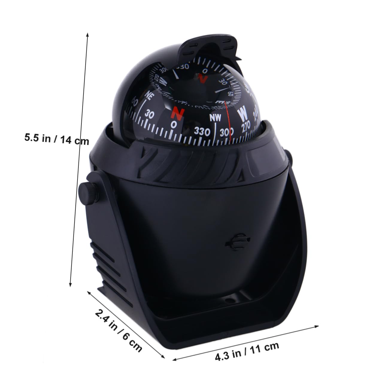 Compas Marin Lumineux 12v en Abs pour Navigation en Mer