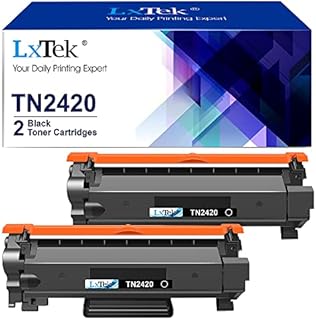 LxTek TN2420 Compatible Toner Cartridge Replacement for Brother TN2420 TN-2420 TN2410 TN-2410 Compatible with L2350DW L2710DW L2530DW L2510D -L2750DW L2710DN L2730DW L2310D (Black , 2-Pack)
