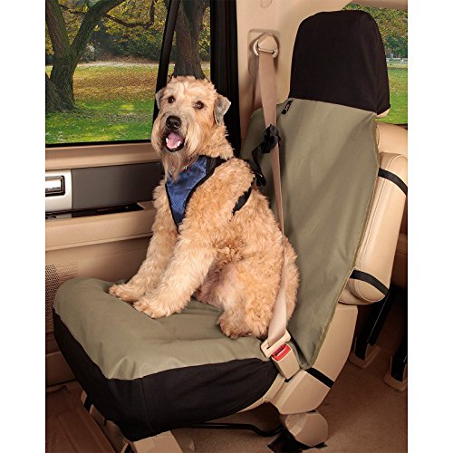 PetSafe Happy Ride Waterproof Bucket Seat Cover for Dogs and Pets - Fits Cars, Trucks and SUVs - Waterproof Area Protection - Tan